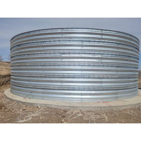 Corrugated Galvanized Steel Water Tank With PVC Tarpaulin Zincalume