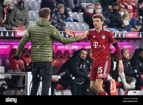 Coach Julian NAGELSMANN FC Bayern Munich With Thomas MUELLER MULLER