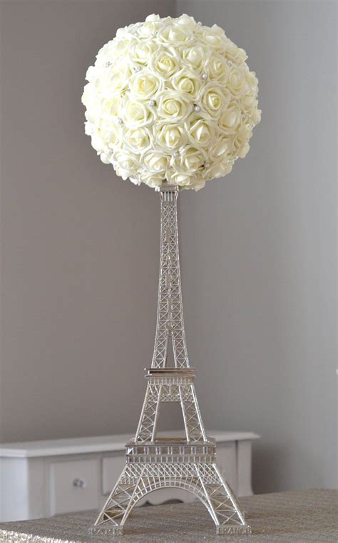 Eiffel Tower Centerpiece Set Parisians Theme Decor Paris Etsy Mesa De Casamento Centro De