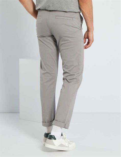 Buy Regular Fit Chinos L Online In Dubai The Uae Kiabi