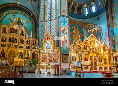 Cath Drale Orthodoxe Russe De L Int Rieur De La Nativit Du Christ