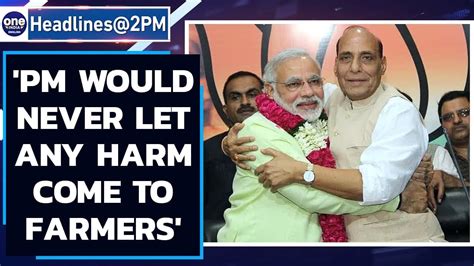 Farmers Protest Enters Day 28th Rajnath Says PM Would Never Let Any