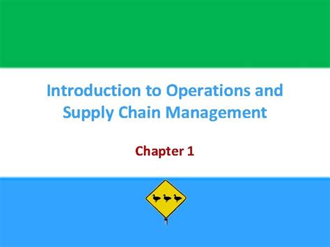 Introduction To Operations And Supply Chain Management Chapter