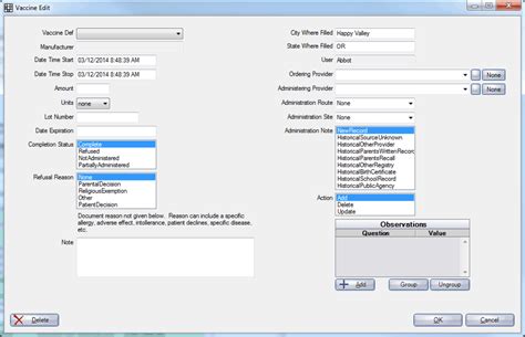 Open Dental Software Ehr Vaccine Data