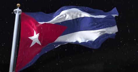 Cuba Flag Waving