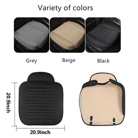 Car Front Full Surround Seat Cover Breathable Pu Leather Pad Mat Chair