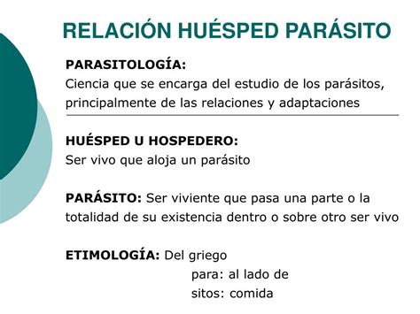 PPT RELACIÓN HUÉSPED PARÁSITO PowerPoint Presentation free download