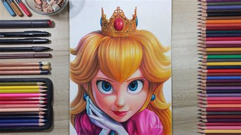 Drawing Princess Peach The Super Mario Bros Movie Fame Art Cute