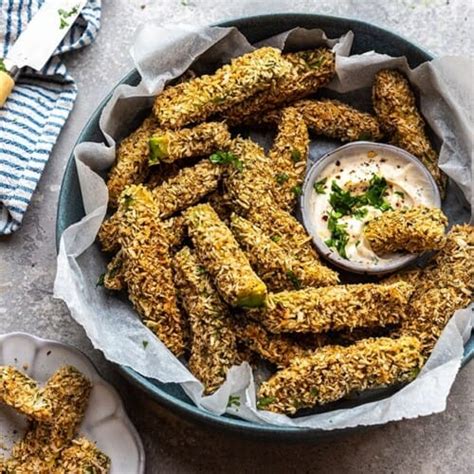 Air Fryer Avocado Fries Easy Appetizer Recipe Keto Whole30