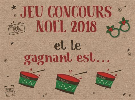 Et le grand gagnant du concours de Noël 2018 est Multisigne