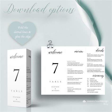 Modern Wedding Triangle Table Number Template Trifold Table Etsy Uk