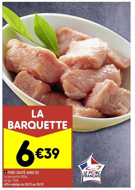 Promo Porc Saut Sans Os Chez Leader Price Icatalogue Fr