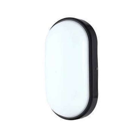 Liper Bulk Head 20w Oval Daylight Black Ip65 — Vinod Patel Home And Living