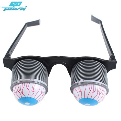 Rctown Prank Joke Toy Funny Horror Pop Out Eyes Glasses Dropping Eyeball Glasses For Halloween