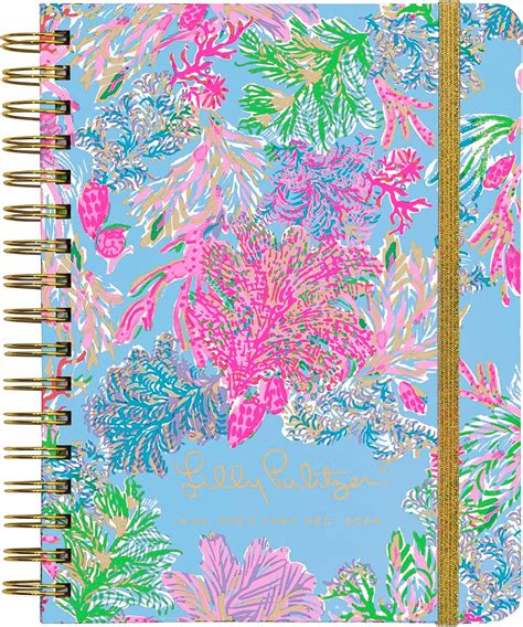 Lilly Pulitzer Daily Planner Large Agenda Dated August