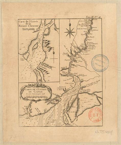 Carte De L Entr E Du Gange Et Son Cours Jusqu Ugli Carte De L