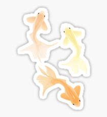 Goldfish Stickers Redbubble