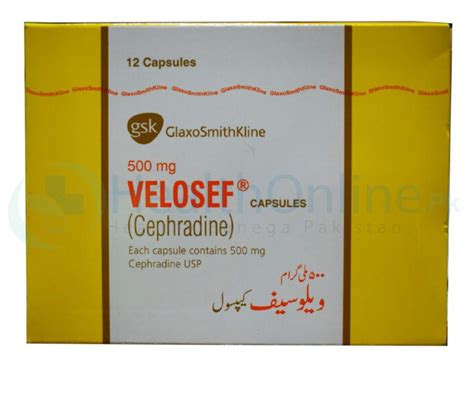 Velosef Cap 500mg 12s Price In Pakistan