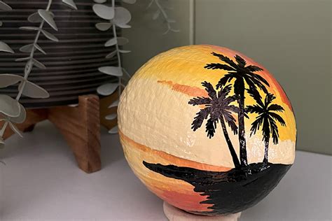 Custom artwork paintings on coconuts