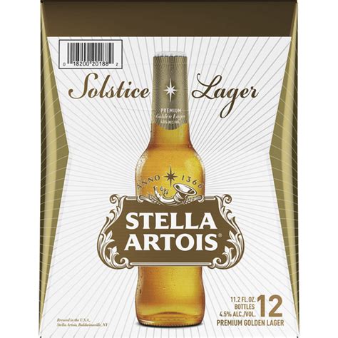 Stella Artois Solstice Lager Pack Fl Oz Bottles Beer