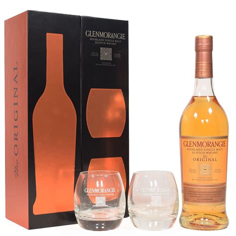 Glenmorangie 10 Year Old Whisky With Glasses T Set 70cl Threshers