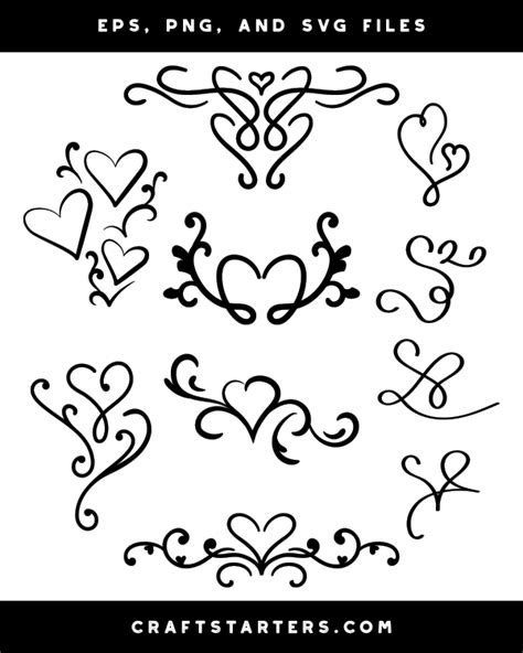 Heart Flourish Svg