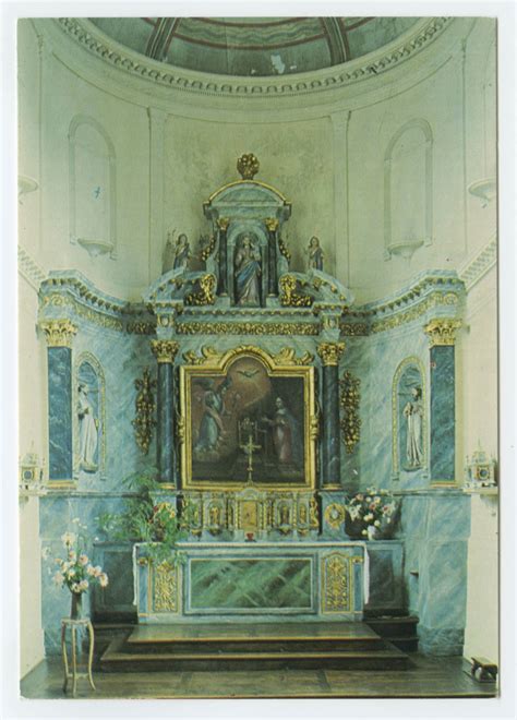 Intérieur de l Eglise de Langon I et V Retable du Maitre Autel