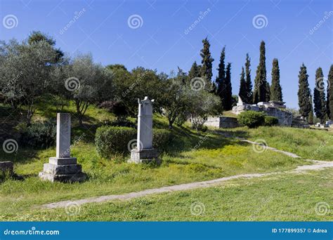 Ruins from Archaeological Site of Keramikos Stock Image - Image of ...