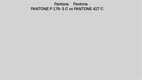 Pantone P 179 3 C Vs Pantone 427 C Side By Side Comparison