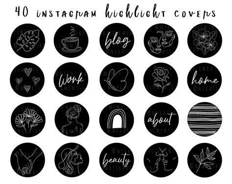 Cover symbol instagram highlight icons - terybid