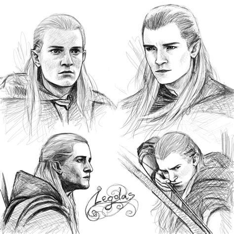 Legolas sketches by Manweri on DeviantArt