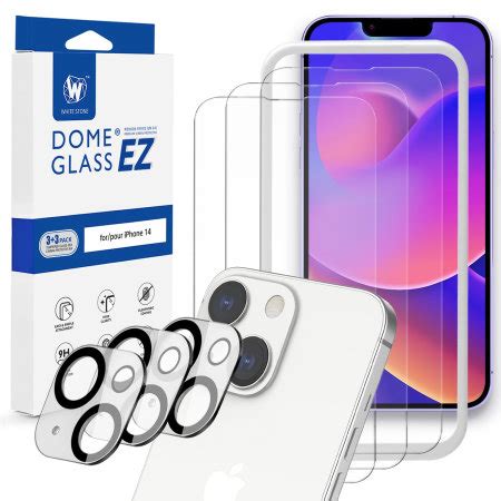 Whitestone Dome EZ Glass Screen And Camera Protector Triple Pack For