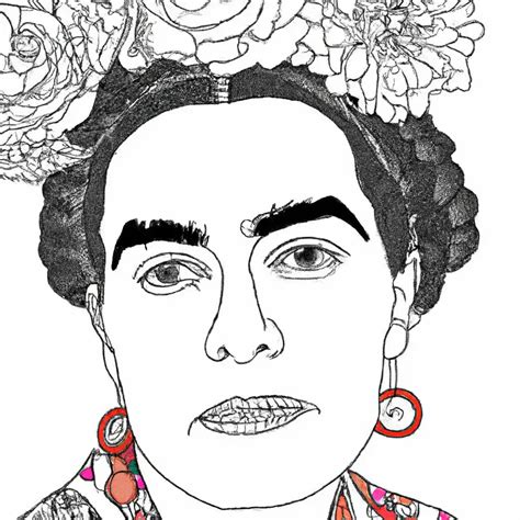 Desenhos De Frida Kahlo Para Imprimir E Colorir