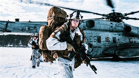 U S Marines In Extreme Arctic Environment In Norway Exercise Cold