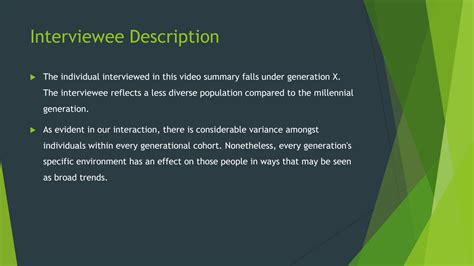 Solution Generational Differences Interview Studypool