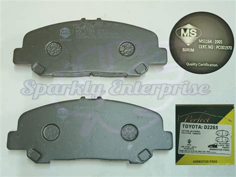 FRONT DISC BRAKE PAD D2265 TOYOTA ESTIMA ACR50 ALPHARD ANH20