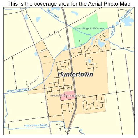 Aerial Photography Map of Huntertown, IN Indiana