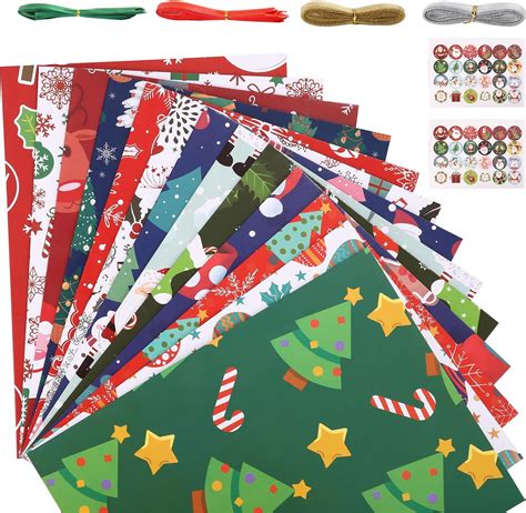 Papier Cadeau Noel Enfant Feuilles Emballages De Cadeaux De No L