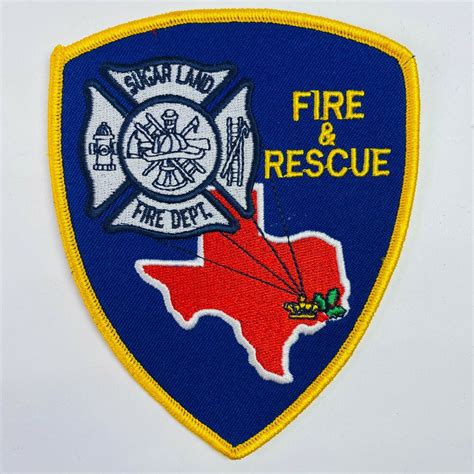 Sugar Land Fire And Rescue Fire Department Texas Tx Patch E1 Ebay In