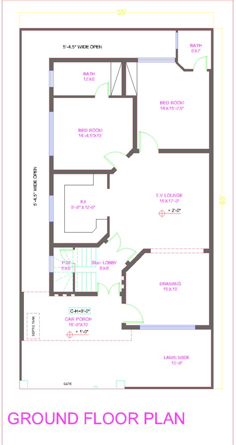 New 10 marla House Plan Bahria town, Overseas B Block, in Lahore Pakistan 2014 - 3D Front ...