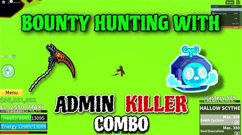 59100🔴bounty Hunting With Admin Killer Combo Roblox Blox Fruits