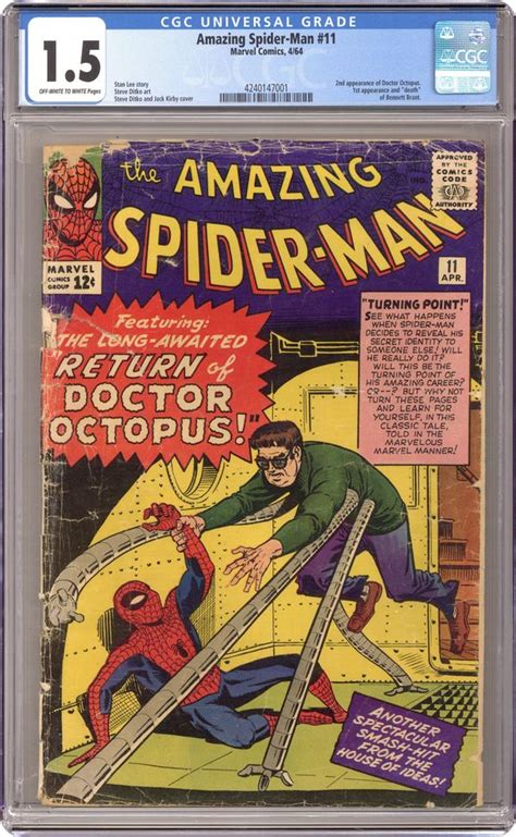 Amazing Spider Man 1963 1st Series 11 Cgc 15