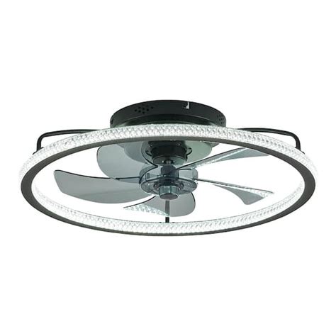 FANNEHONNE 20'' Ceiling Fans with Lights and Remote, Low Profile Flush ...