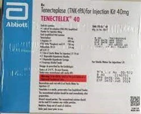 Tenecteplase Injection Tenectelex 40mg At Rs 21000 Piece Chennai ID