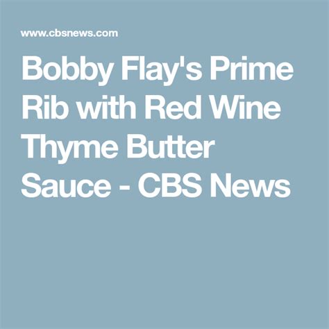 Bobby Flay Prime Rib Sauce