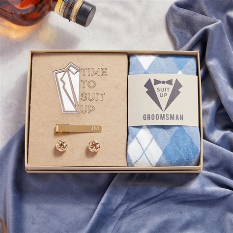 Personalized Groomsmen Gift Box Time to Suit up Groomsmen Box Set ...