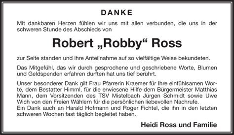 Traueranzeigen Von Robert Ross Nordbayerischer Kurier