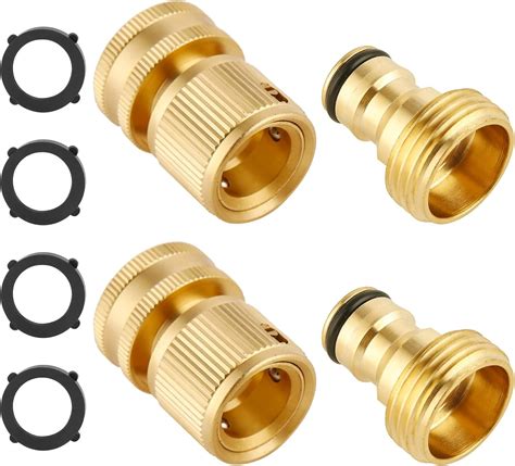 Garden Hose Quick Connect Solid Brass Quick Connector Garden Hose Fitting Water Hose Connectors