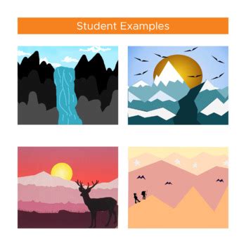 Google Drawing Colorblock Landscape Digital Art Lesson - Elementary ...