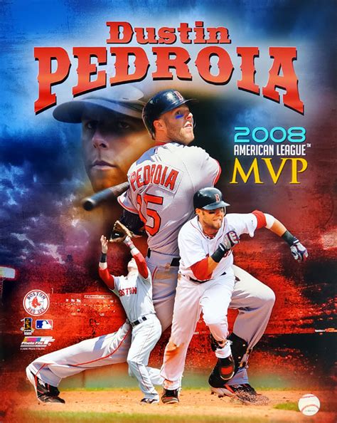 Dustin Pedroia "MVP 2008" Boston Red Sox Premium Poster Print ...